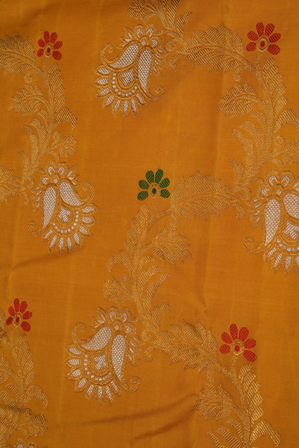 Image of Kanchipuram Silk Yellow Saree